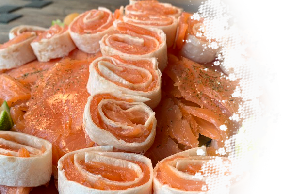 Wrapje met gerookte zalm