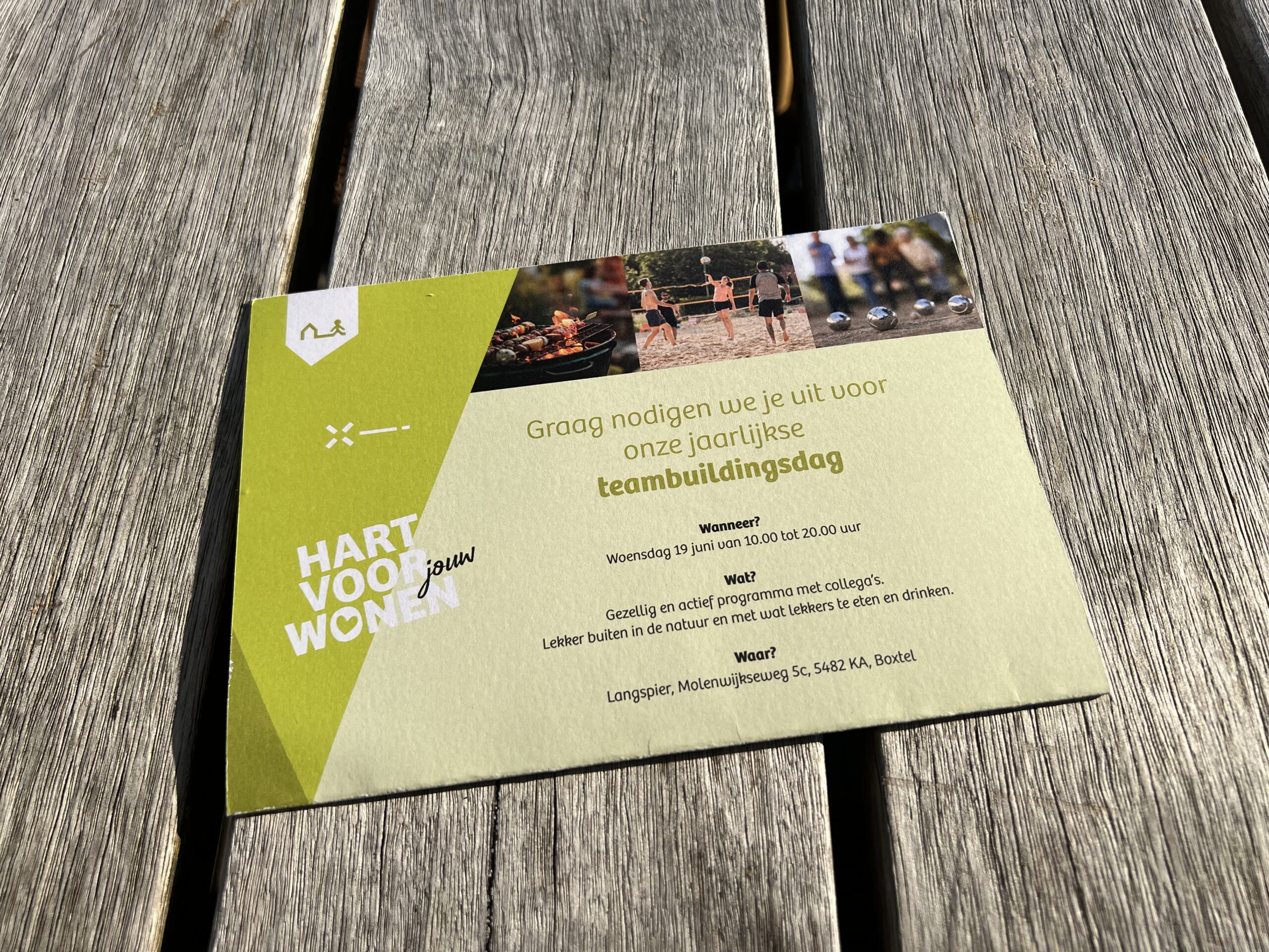 Uitnodiging teamuitje